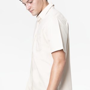 MONVERA Liam Casual Short Sleeve Shirt - Beige